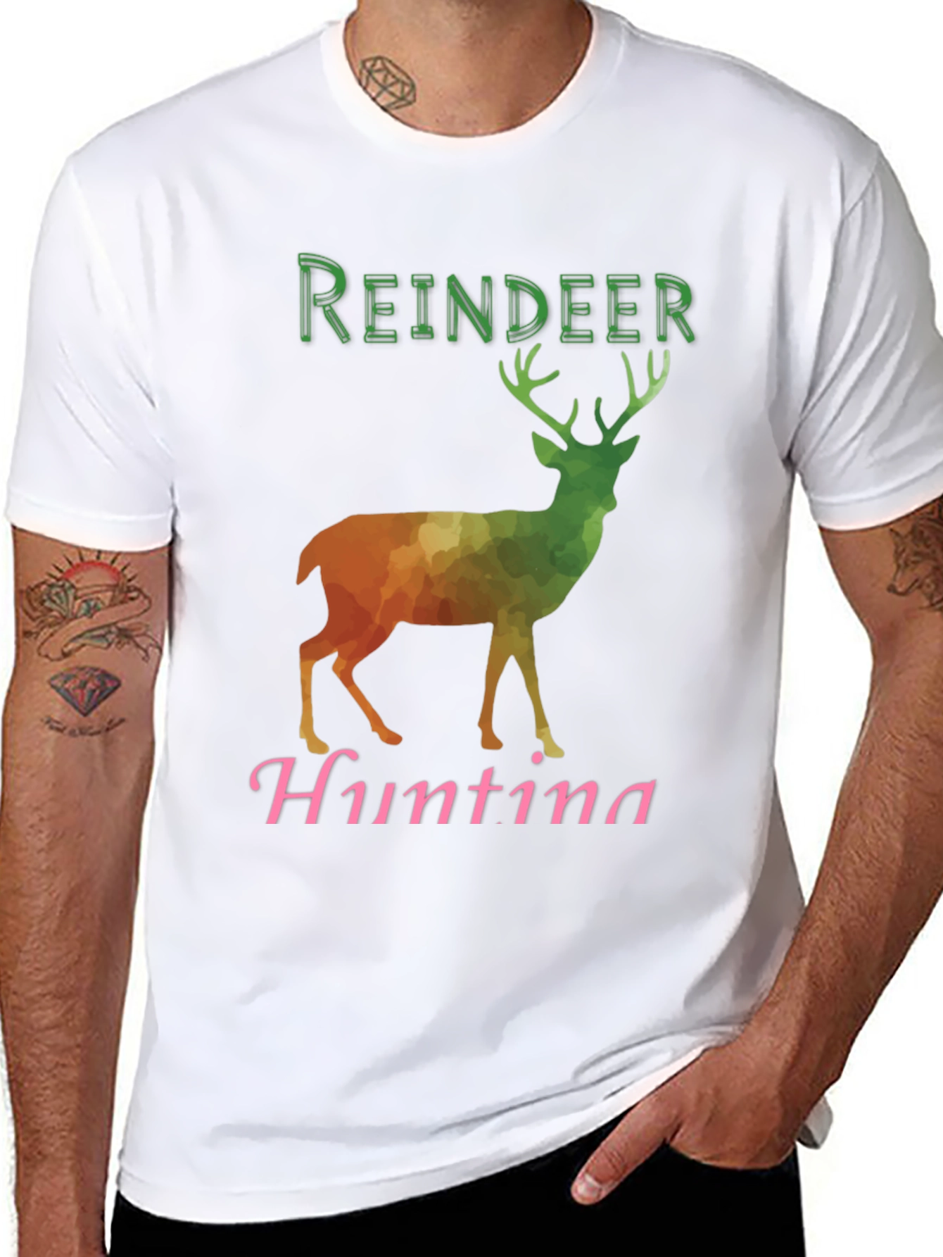 Reindeer Hunting Graphic Tee