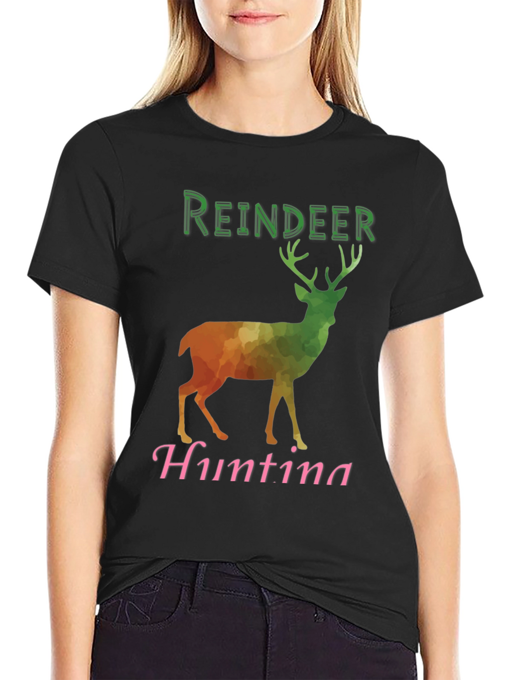Reindeer Hunting Graphic Tee