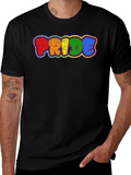 Pride Rainbow Graphic T-Shirt LGBTQ+ Gay Pride