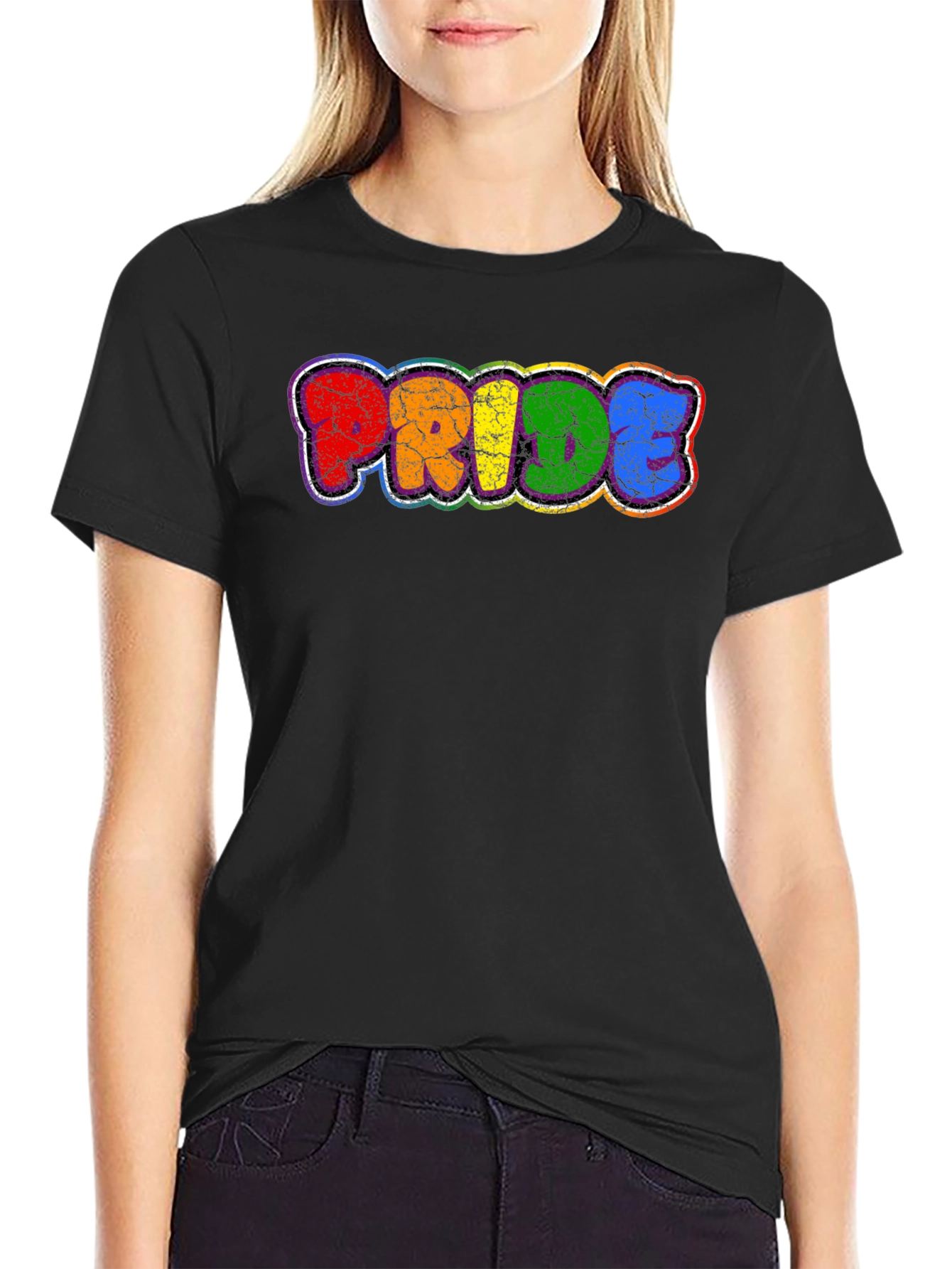 Pride Rainbow Graphic T-Shirt LGBTQ+ Gay Pride