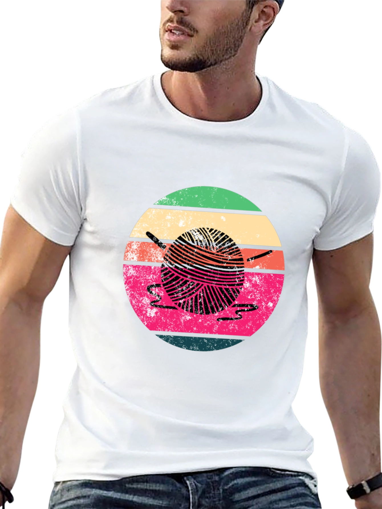 Retro Yarn Ball Graphic Tee
