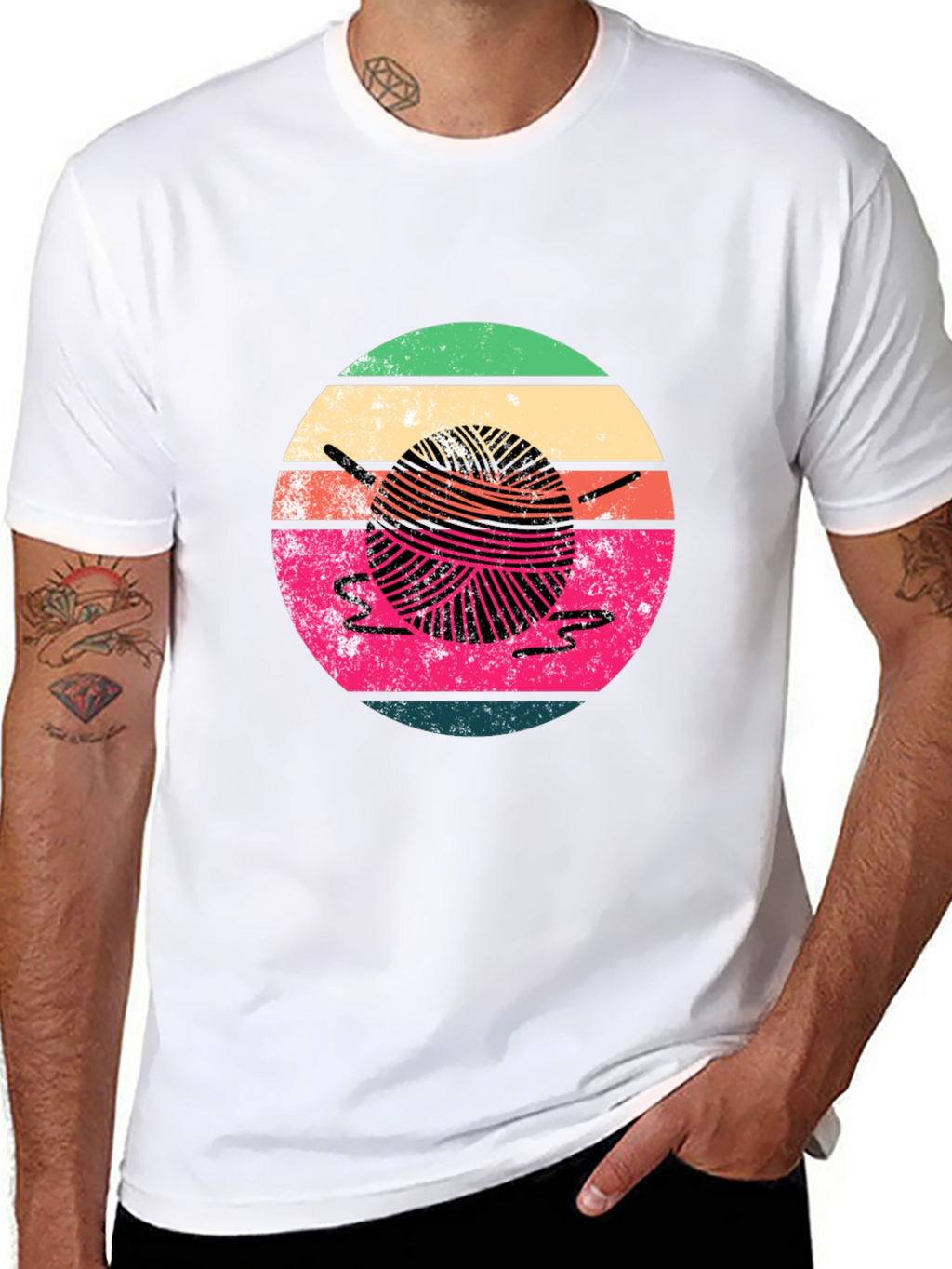 Retro Yarn Ball Graphic Tee
