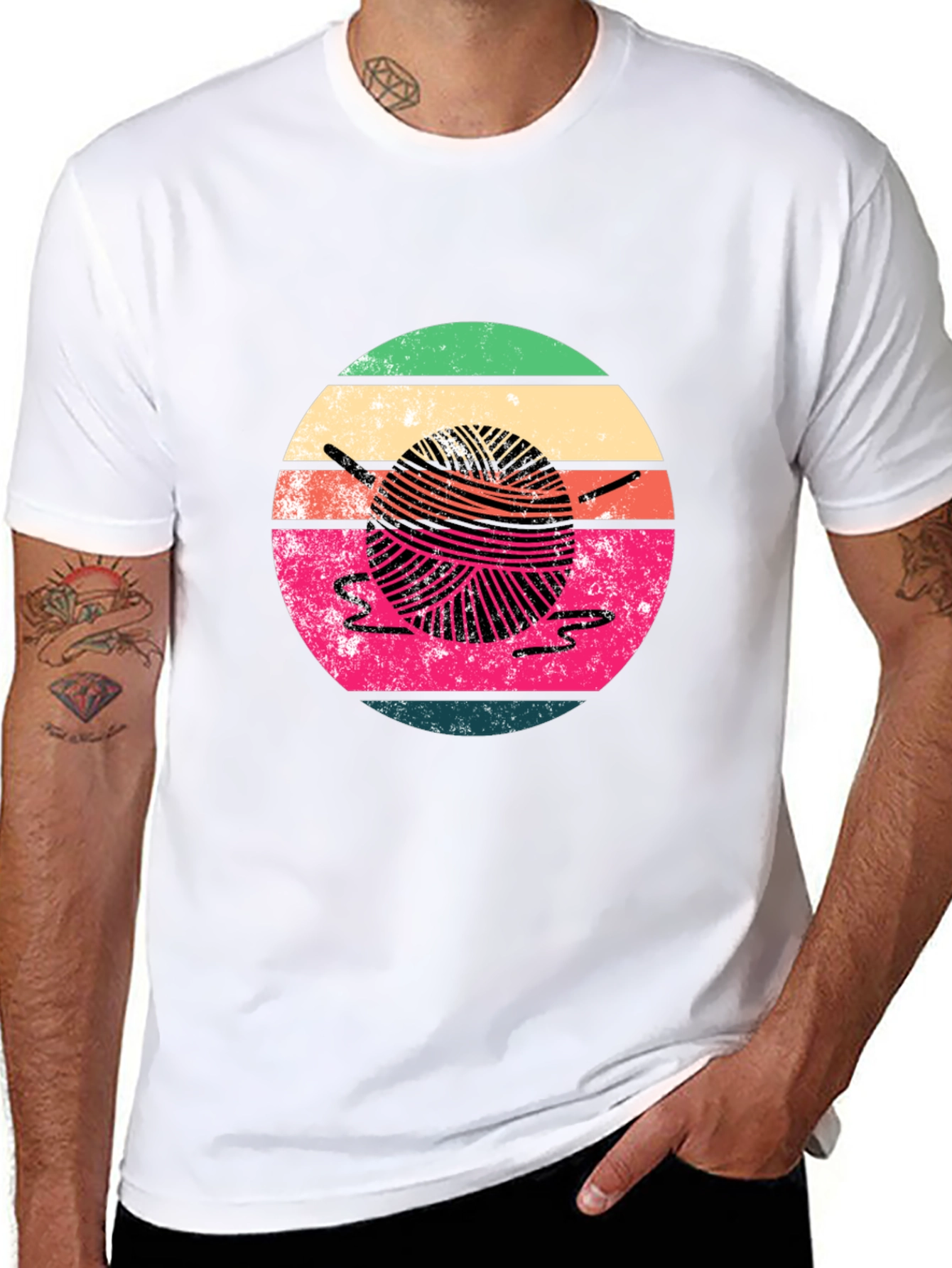 Retro Yarn Ball Graphic Tee