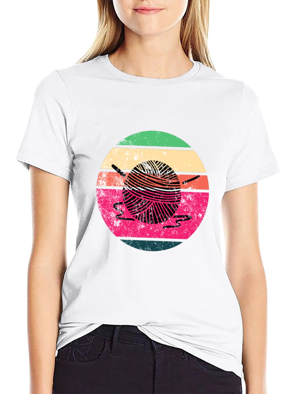 Retro Yarn Ball Graphic Tee