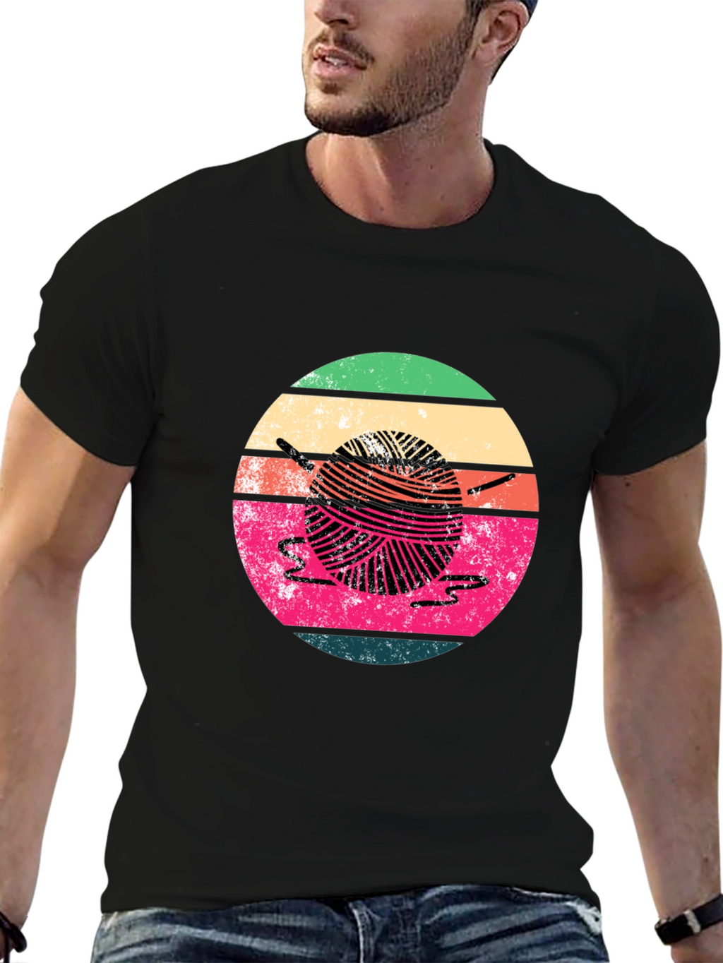 Retro Yarn Ball Graphic Tee