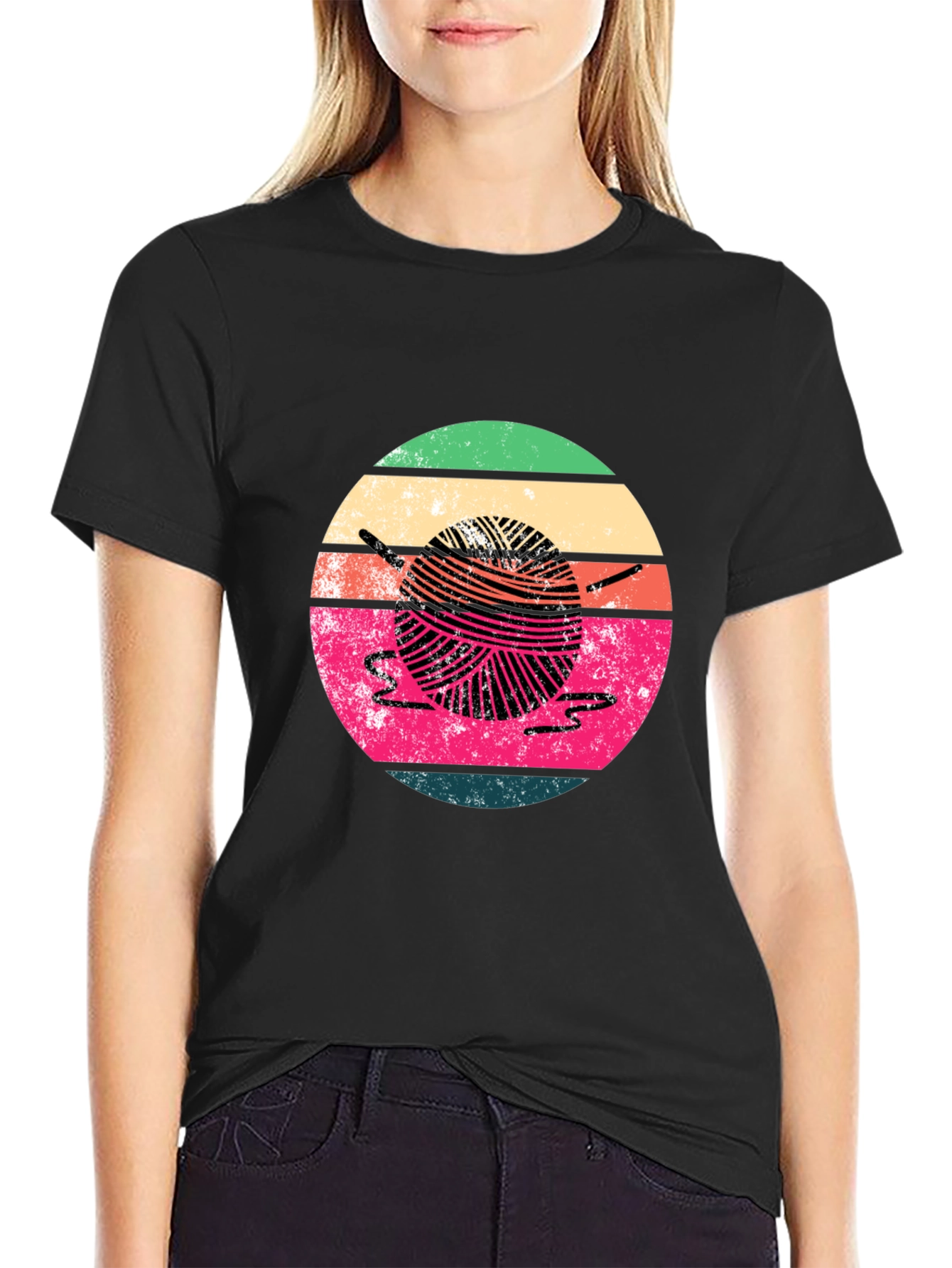 Retro Yarn Ball Graphic Tee