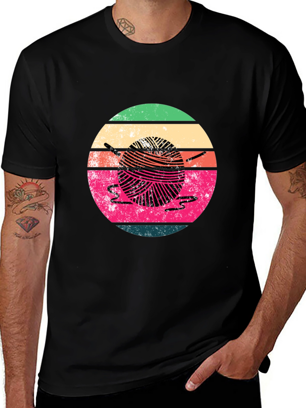 Retro Yarn Ball Graphic Tee