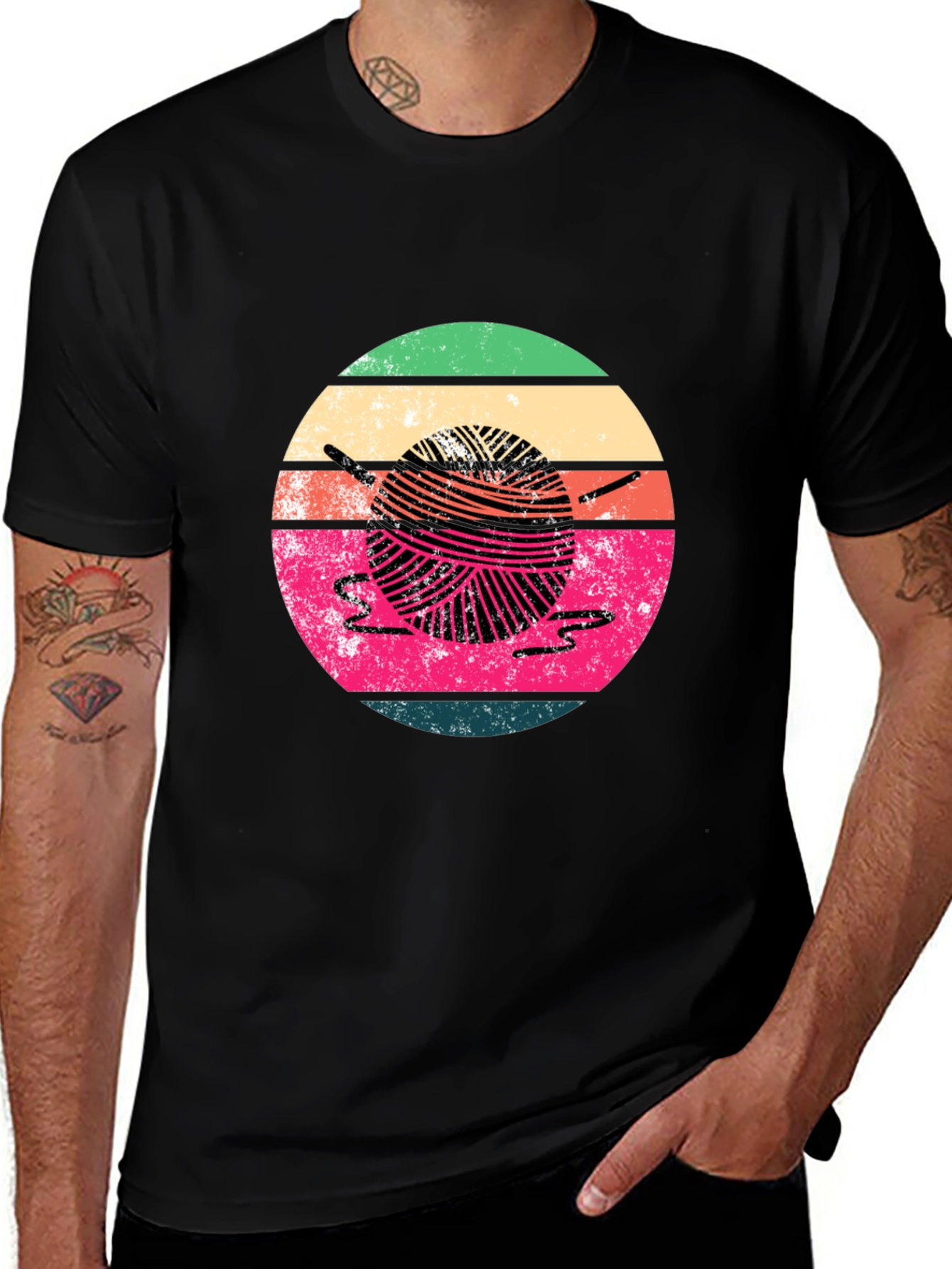Retro Yarn Ball Graphic Tee