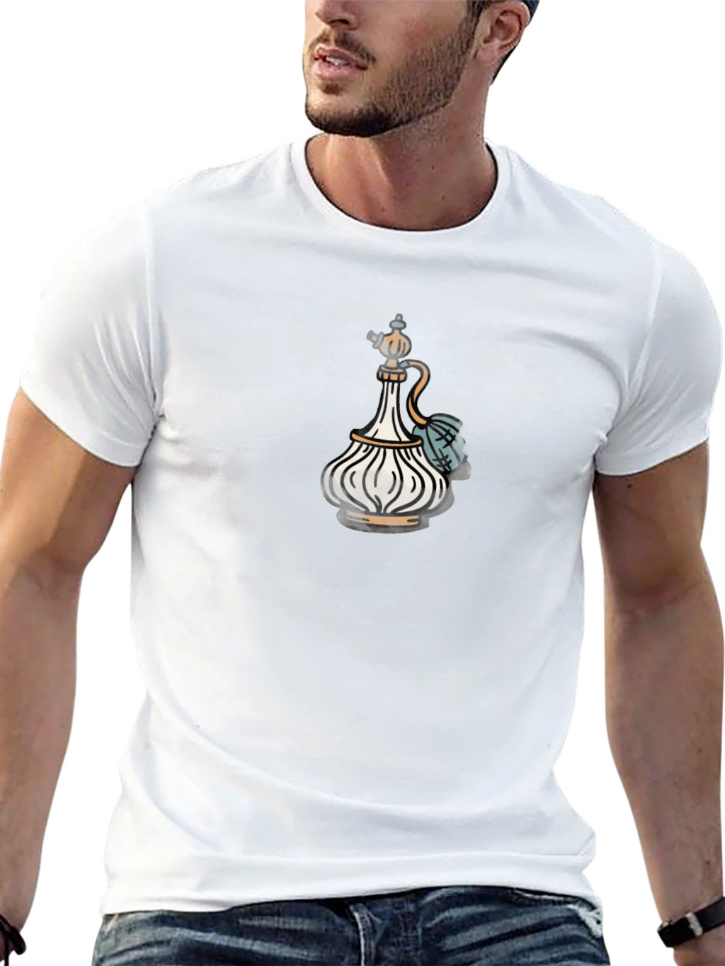 Novelty Perfume Bottle T-Shirt - Unique Design