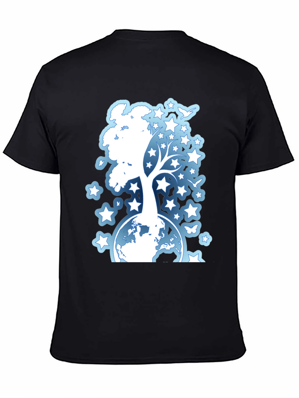 Starry Tree Globe Graphic T-Shirt