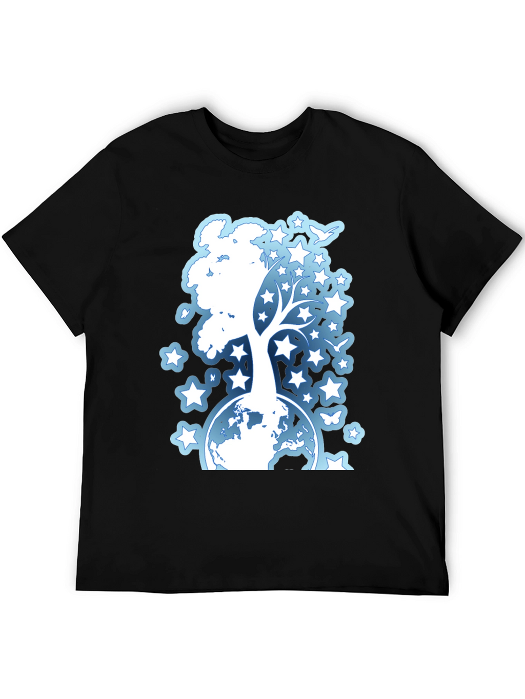 Starry Tree Globe Graphic T-Shirt