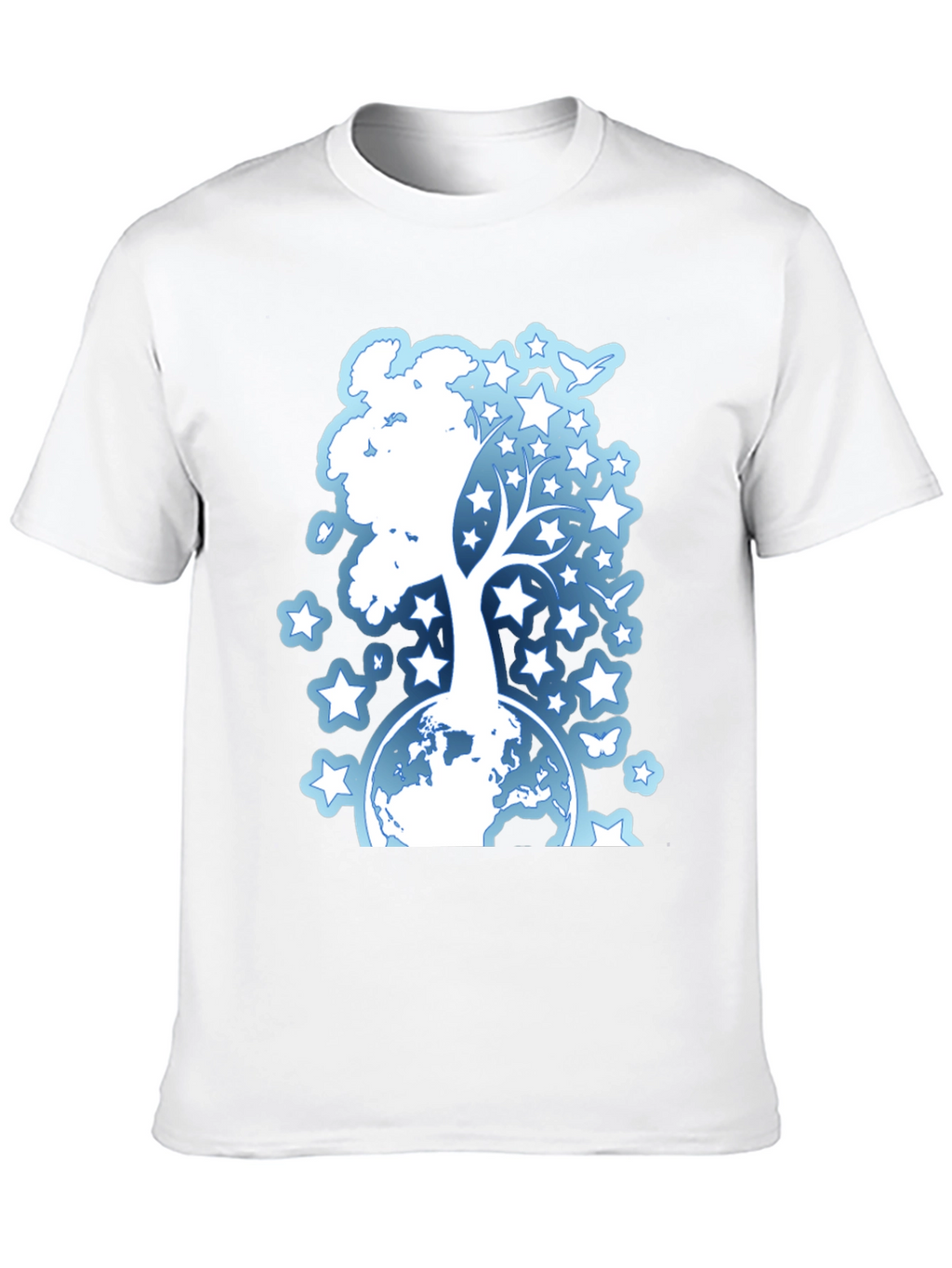 Starry Tree Globe Graphic T-Shirt