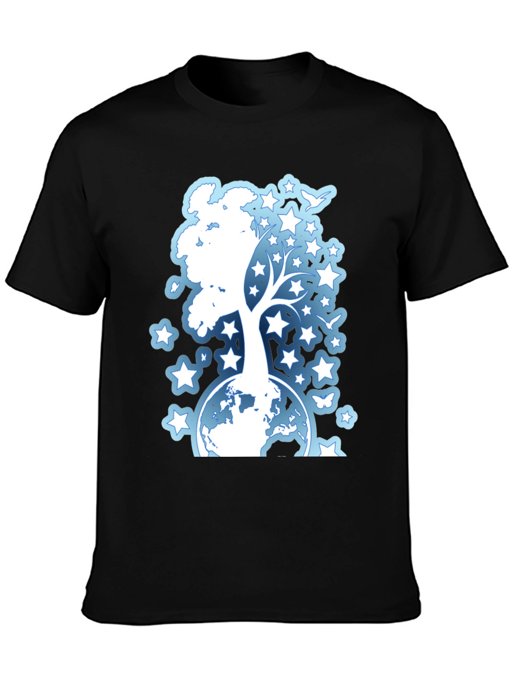 Starry Tree Globe Graphic T-Shirt