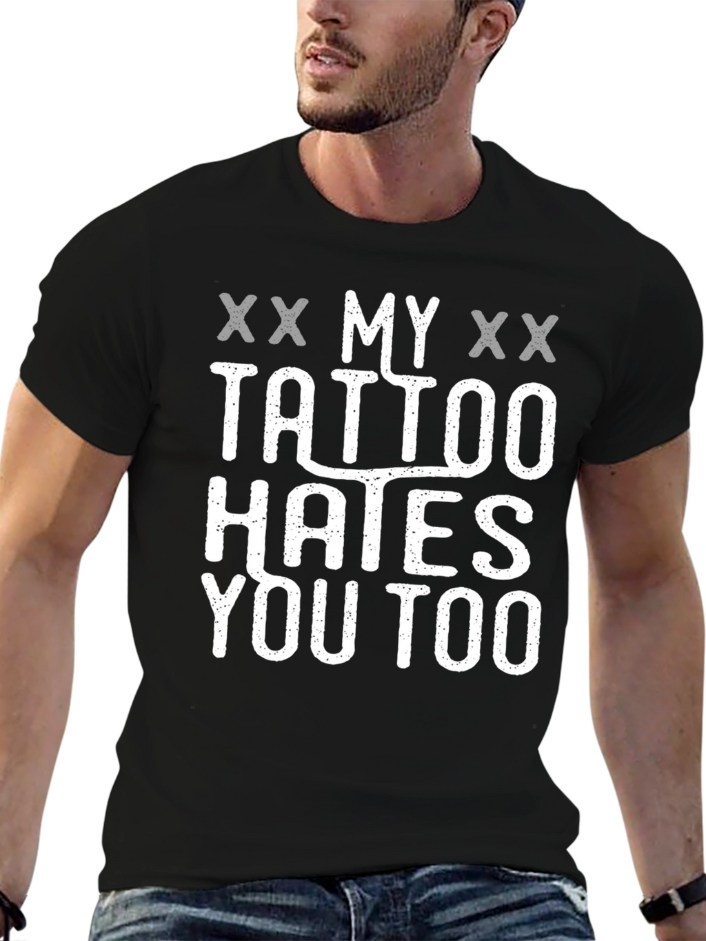 My Tattoo Hates You Too Novelty T-Shirt