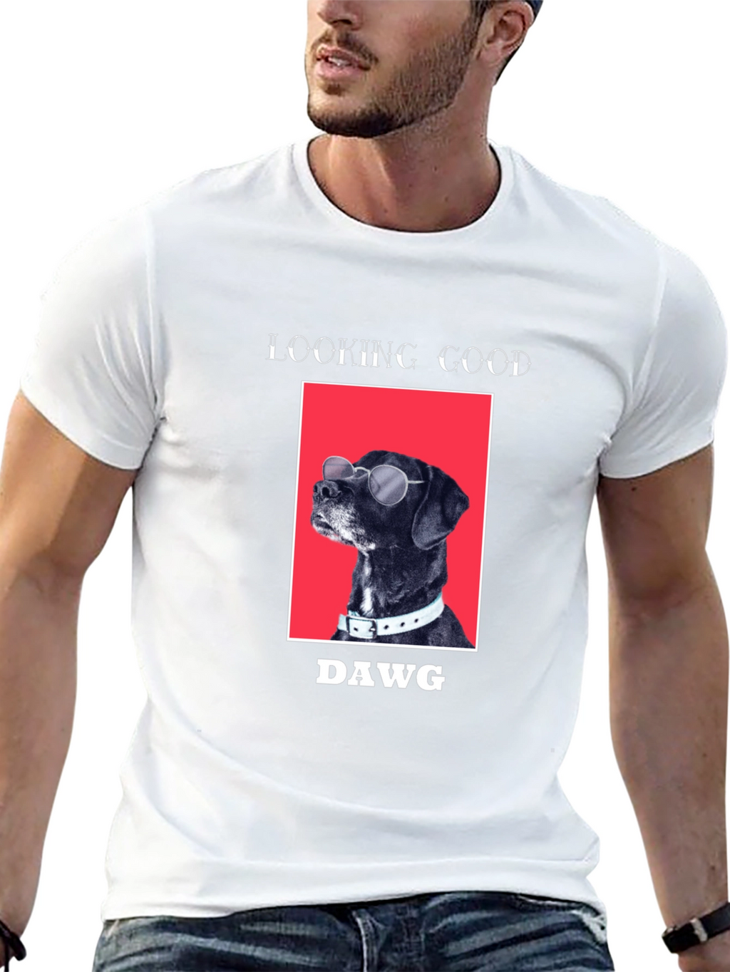 Cool Dog Tee: Looking Good Dawg Graphic T-Shirt