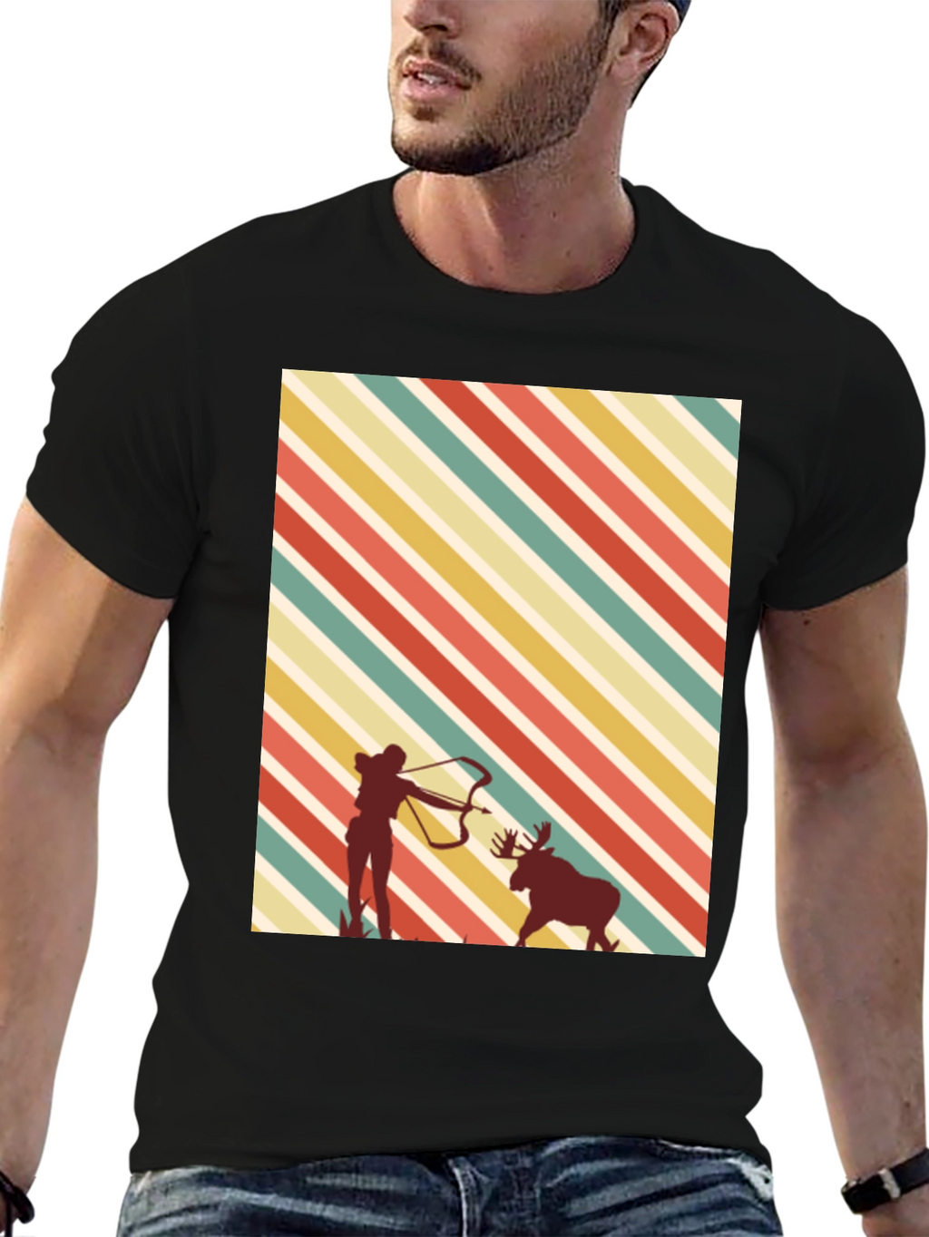 Retro Archer Moose Hunting Tee
