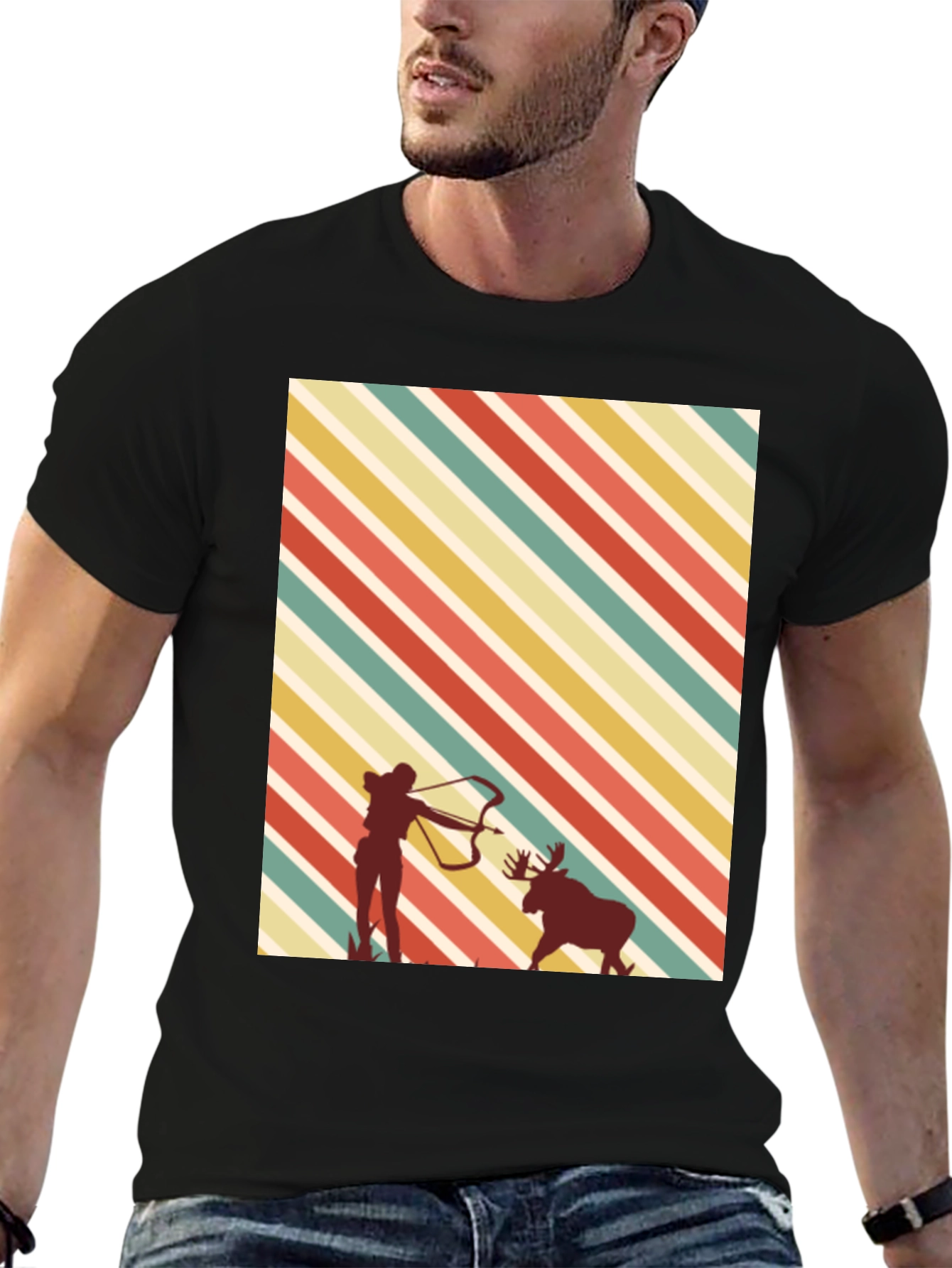 Retro Archer Moose Hunting Tee