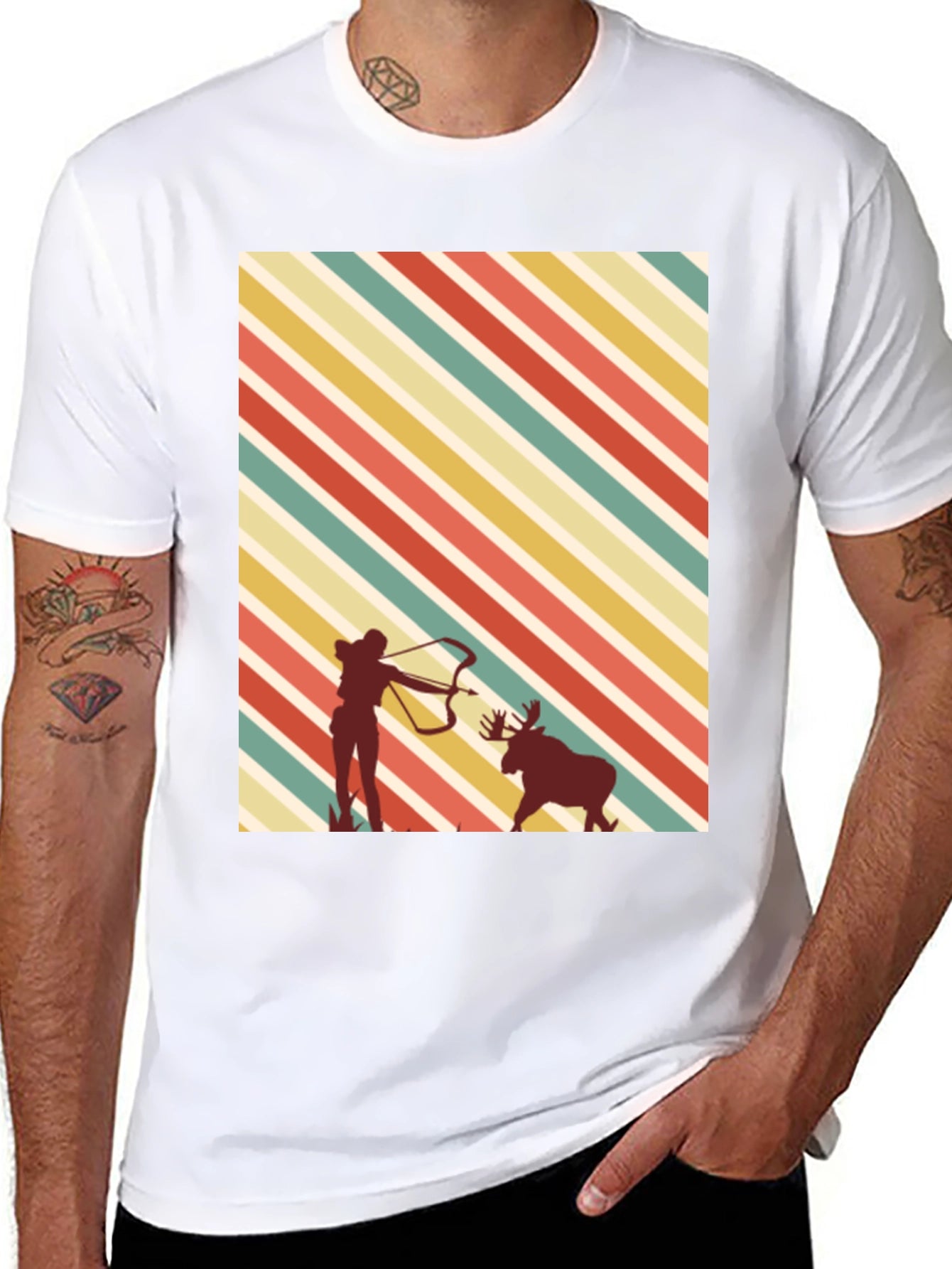 Retro Archer Moose Hunting Tee