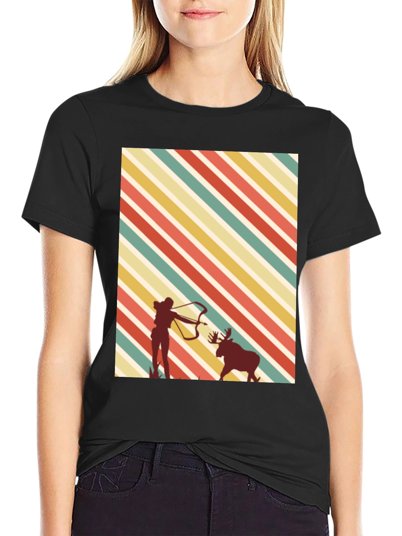 Retro Archer Moose Hunting Tee
