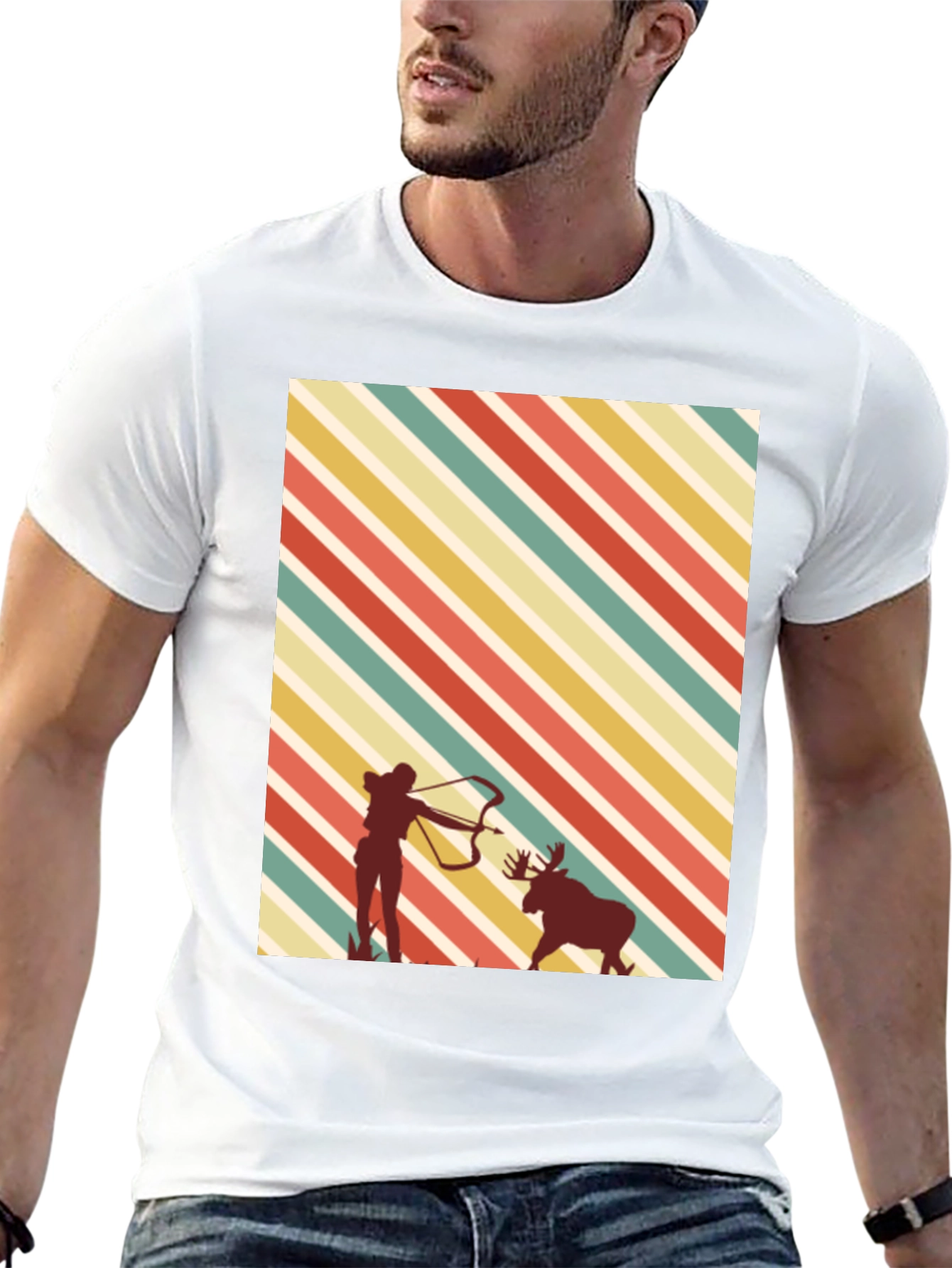 Retro Archer Moose Hunting Tee