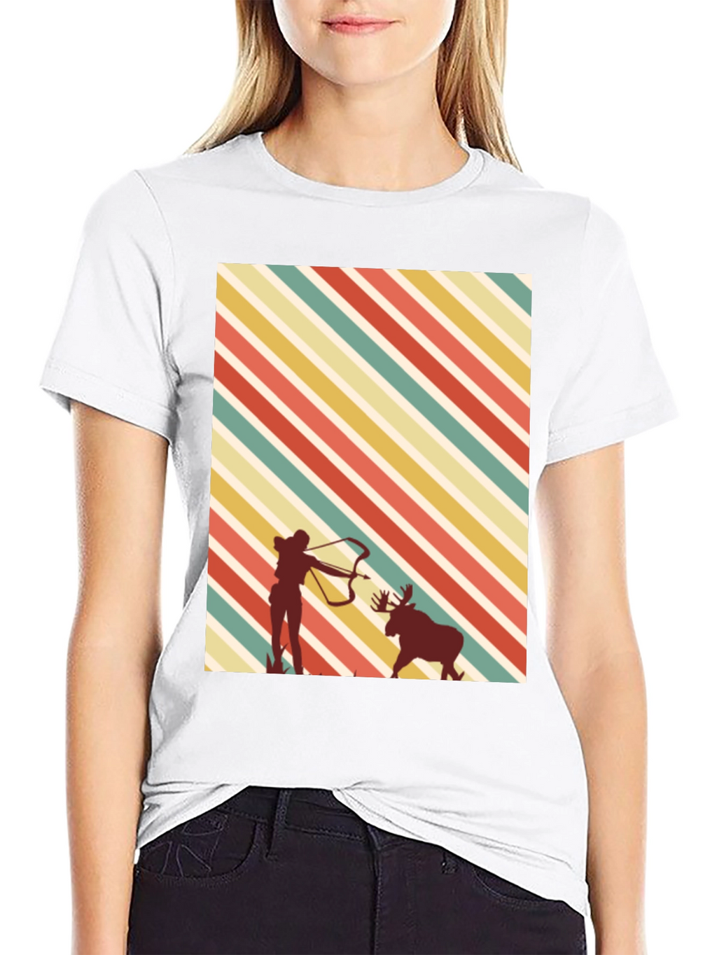 Retro Archer Moose Hunting Tee