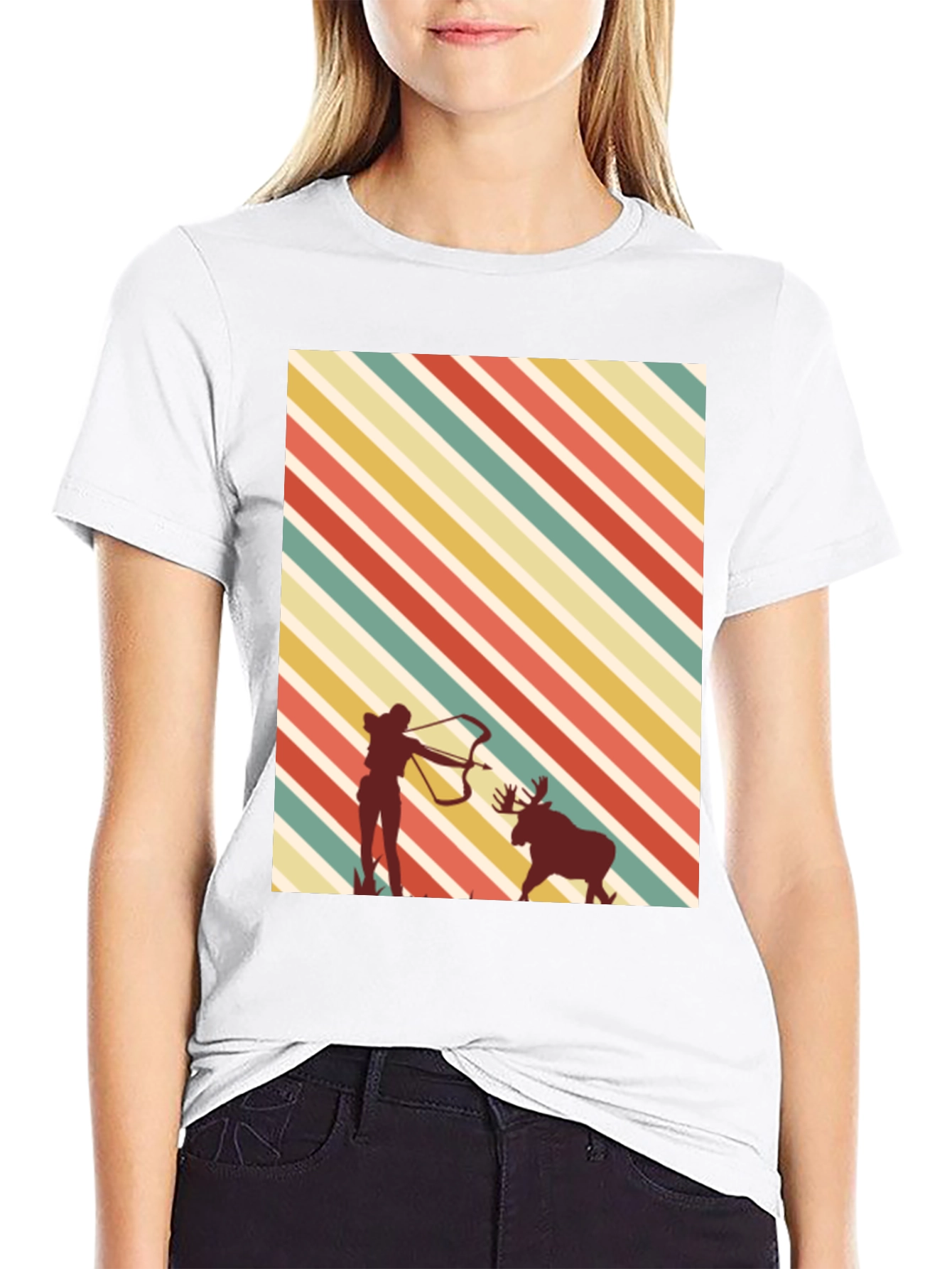 Retro Archer Moose Hunting Tee