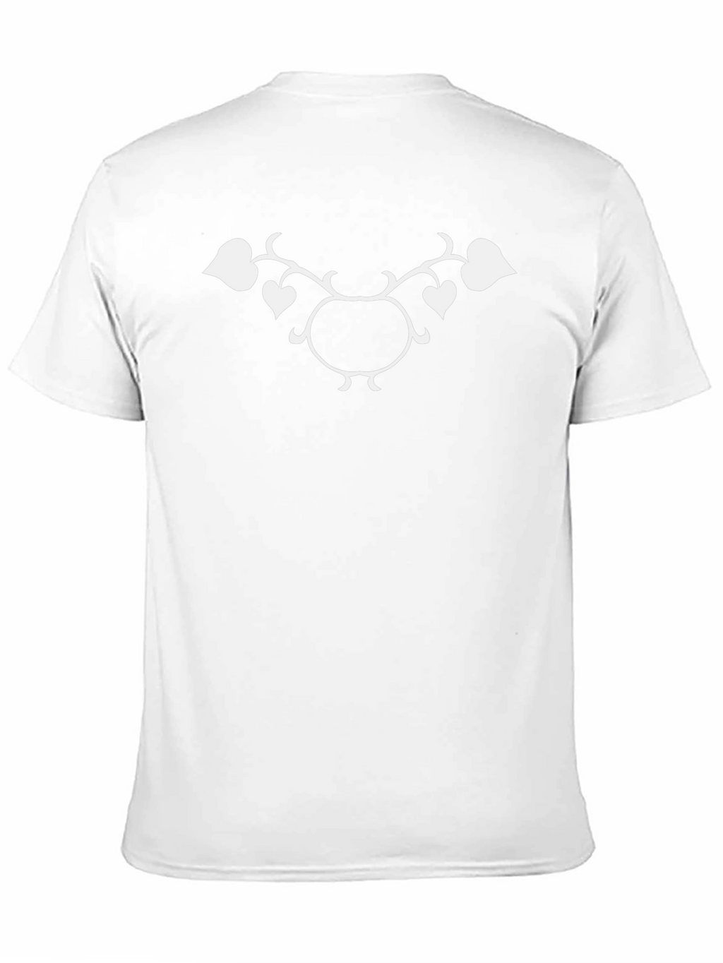 Elegant Vine Graphic T-Shirt - Black