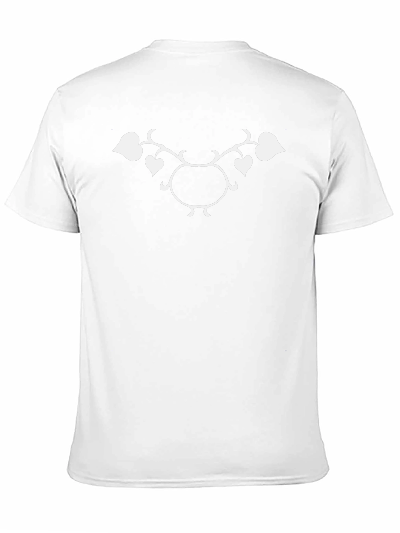 Elegant Vine Graphic T-Shirt - Black
