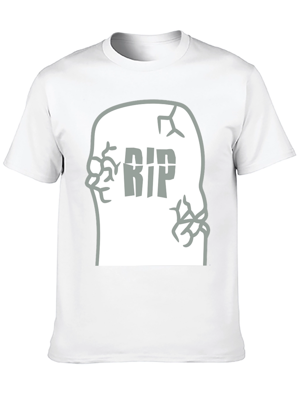 RIP Tombstone Graphic Tee - Mens Black T-Shirt