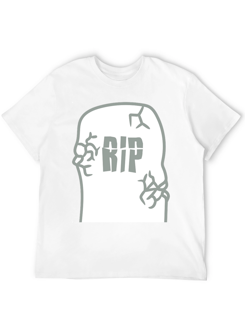 RIP Tombstone Graphic Tee - Mens Black T-Shirt