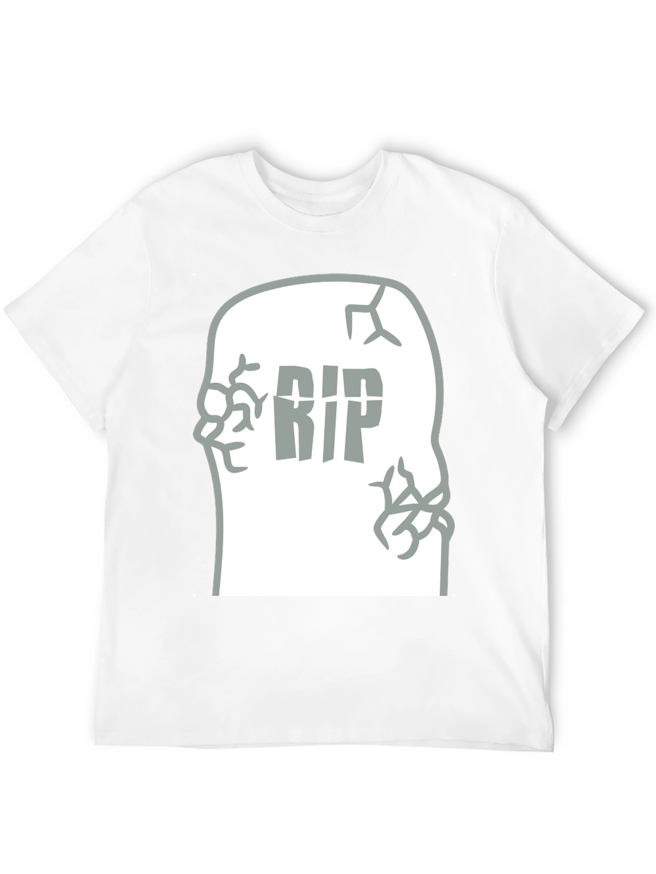 RIP Tombstone Graphic Tee - Mens Black T-Shirt