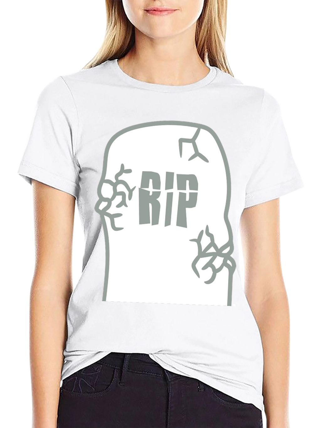 RIP Tombstone Graphic Tee - Mens Black T-Shirt