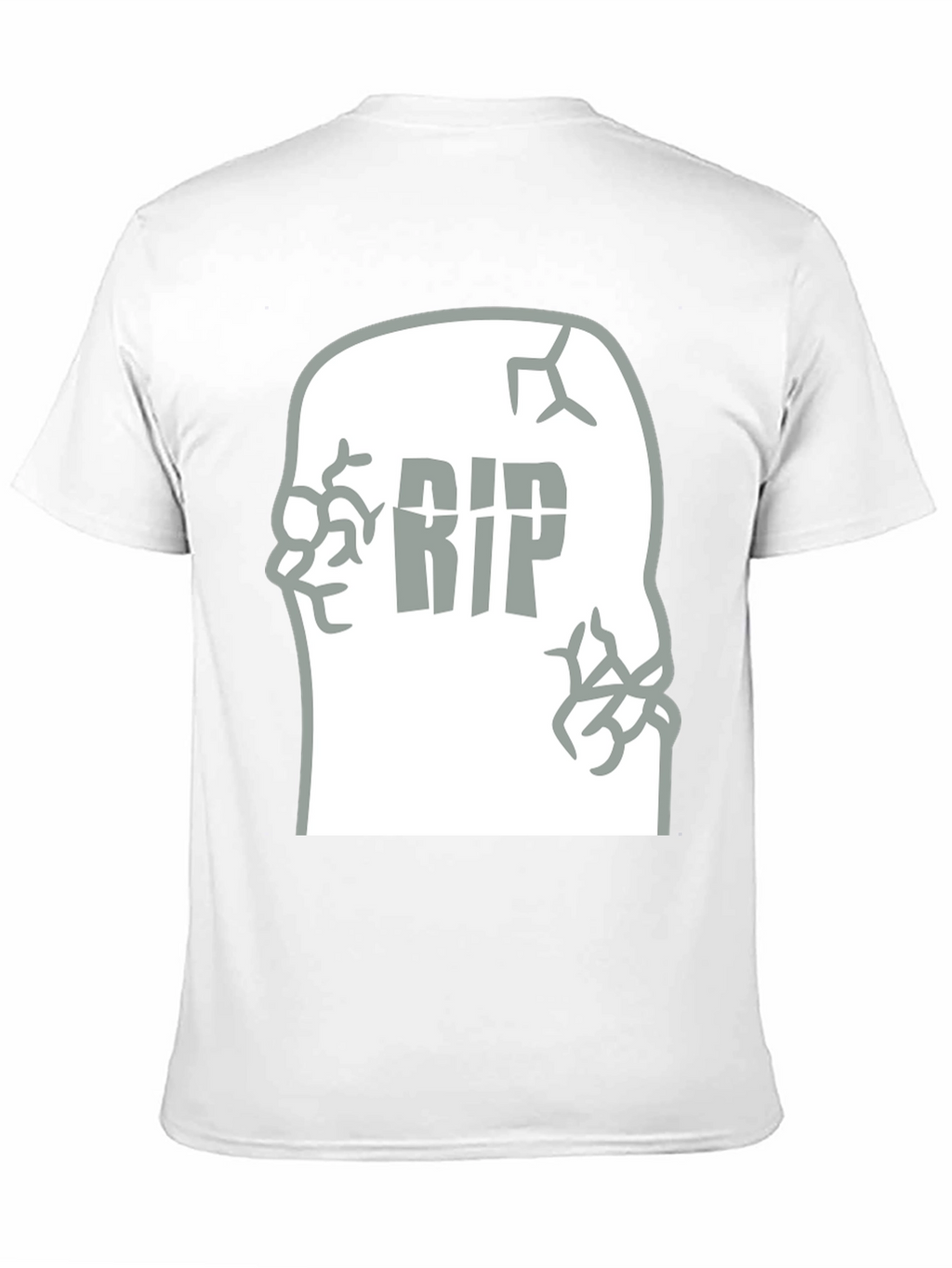 RIP Tombstone Graphic Tee - Mens Black T-Shirt