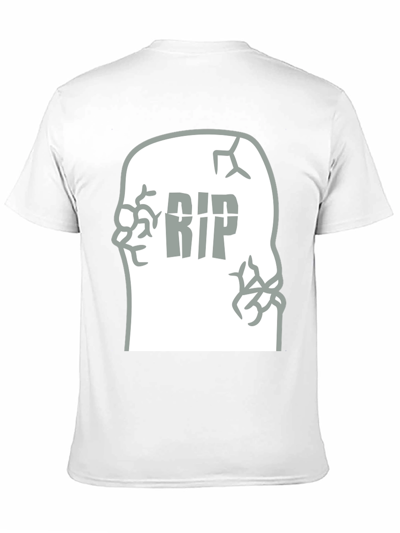 RIP Tombstone Graphic Tee - Mens Black T-Shirt