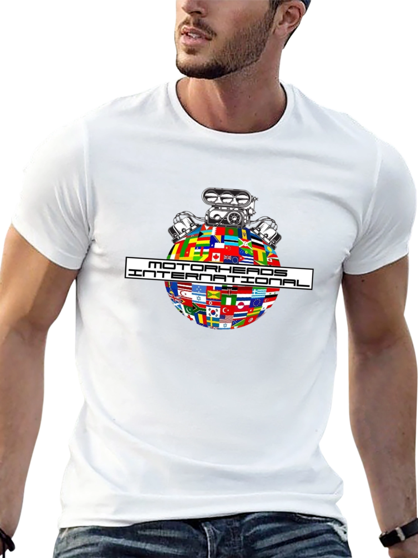 Motorheads International Graphic T-Shirt - Black