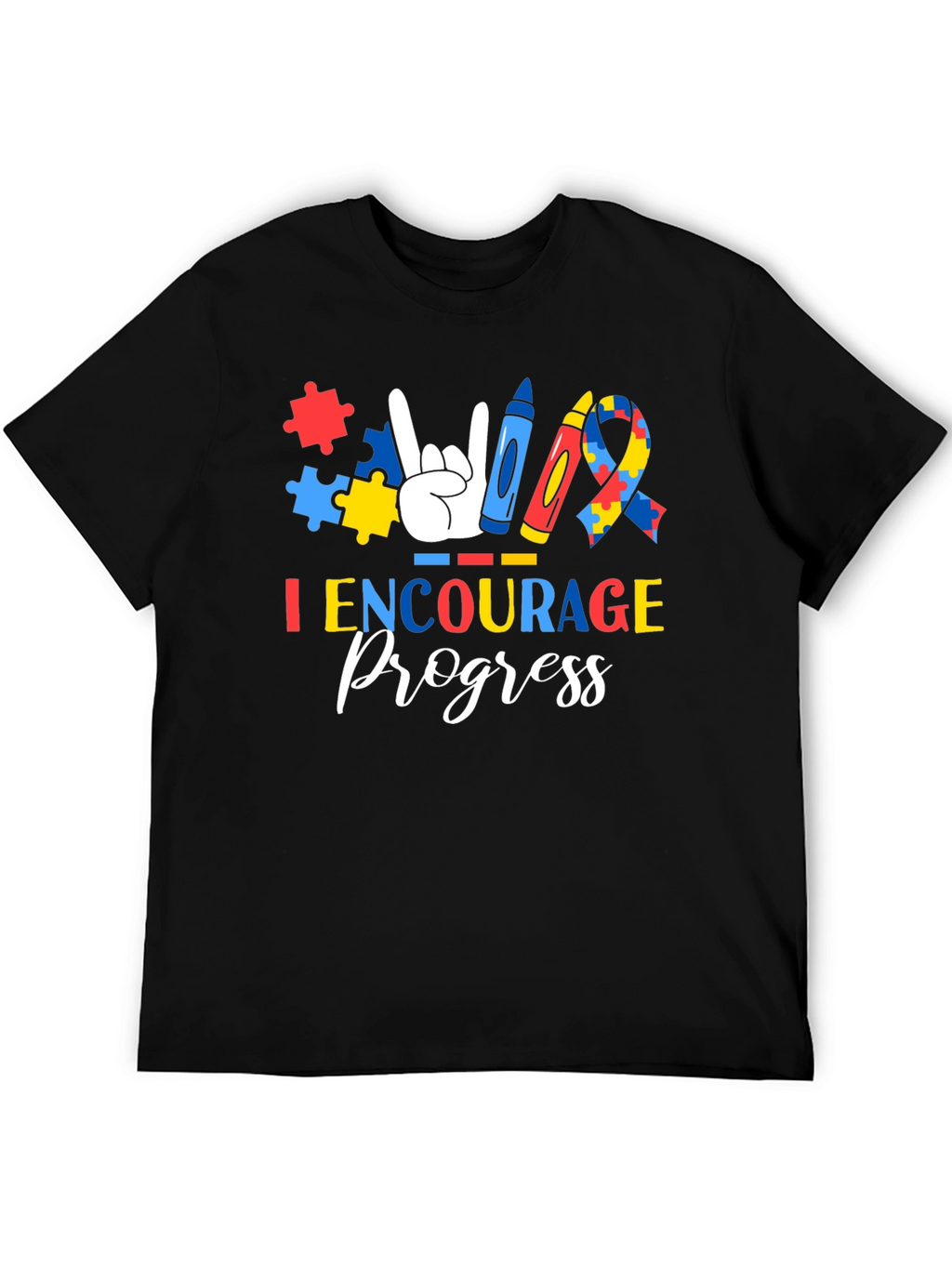 I Encourage Progress Autism Awareness T-Shirt