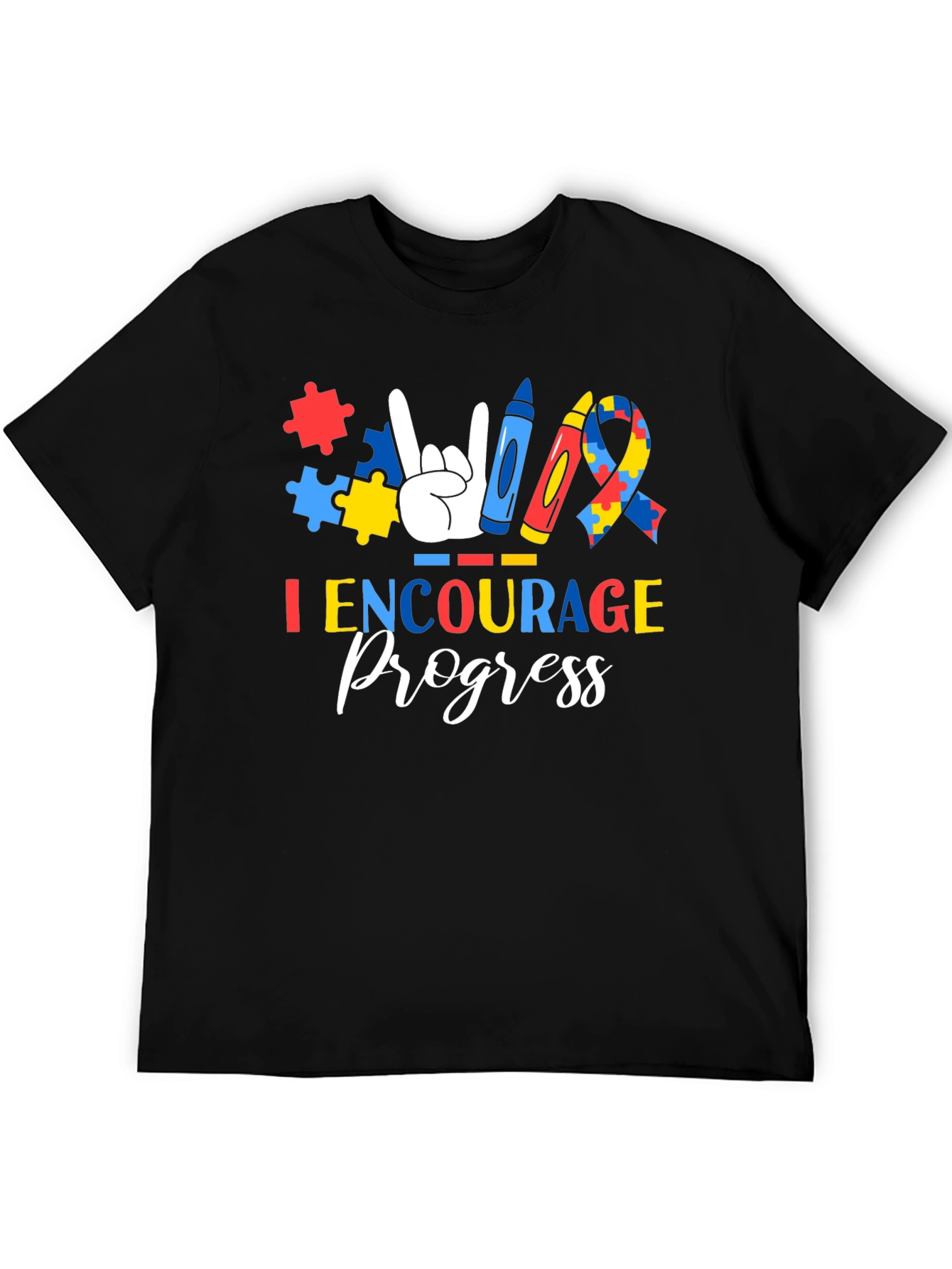 I Encourage Progress Autism Awareness T-Shirt
