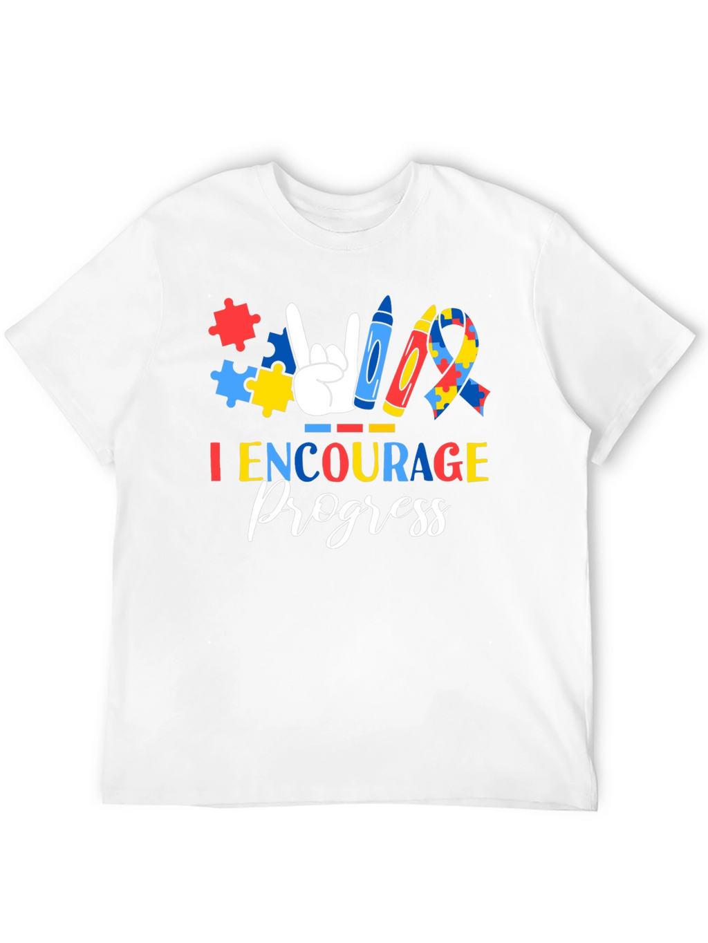 I Encourage Progress Autism Awareness T-Shirt