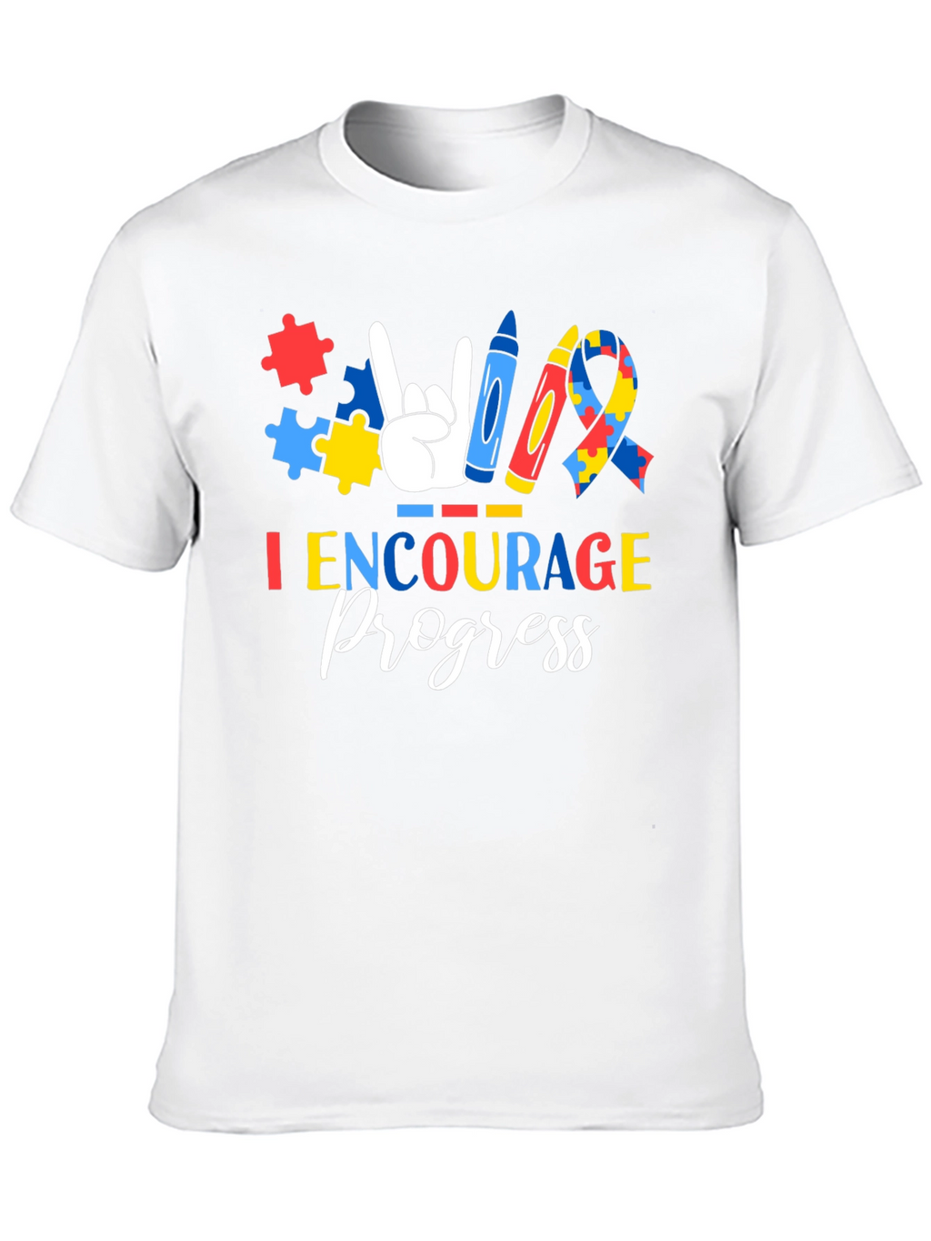I Encourage Progress Autism Awareness T-Shirt