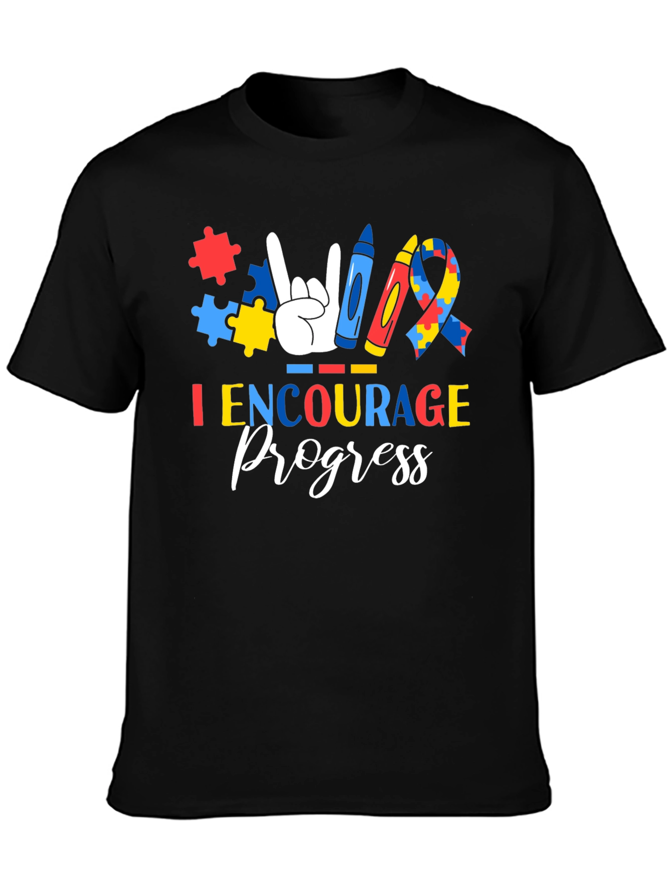 I Encourage Progress Autism Awareness T-Shirt