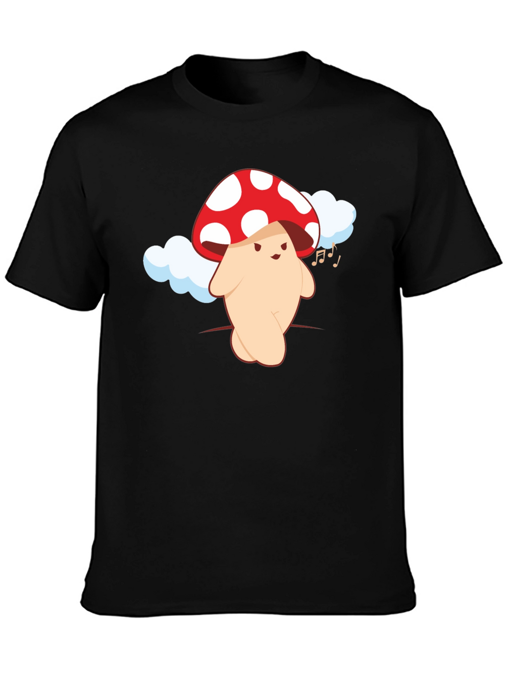 Mushroom Character Graphic Tee - Fun & Unique Design