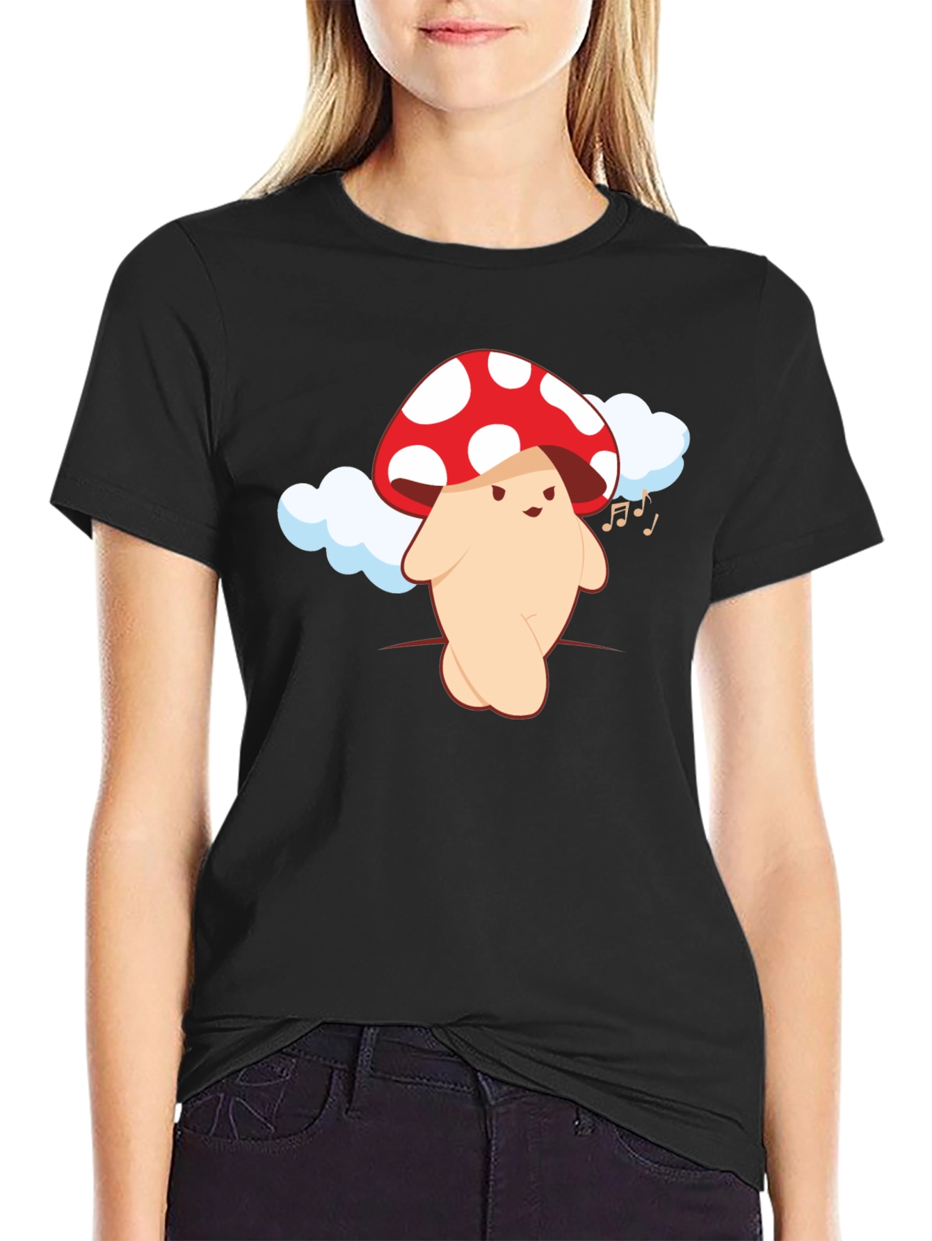 Mushroom Character Graphic Tee - Fun & Unique Design