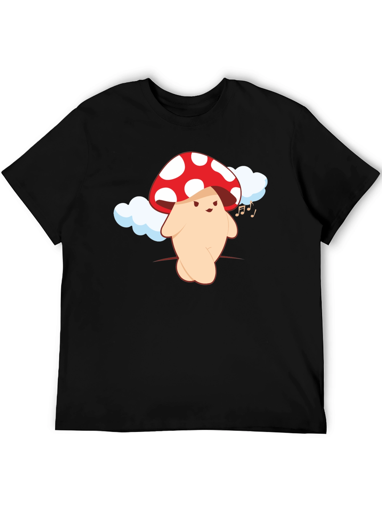 Mushroom Character Graphic Tee - Fun & Unique Design