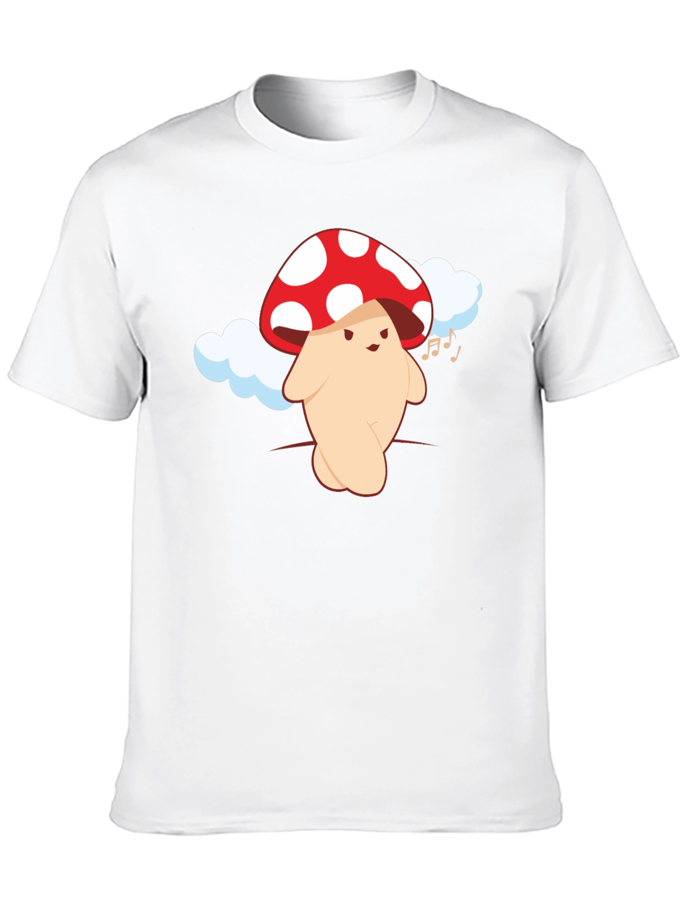 Mushroom Character Graphic Tee - Fun & Unique Design