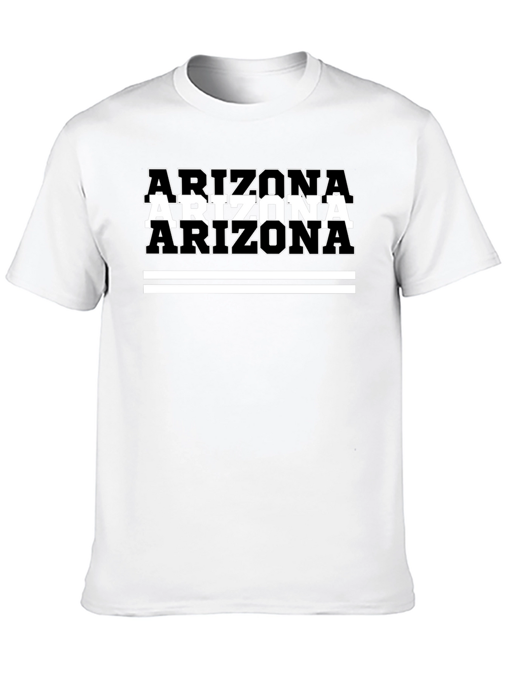 Arizona Graphic Tee - Black Cotton T-Shirt