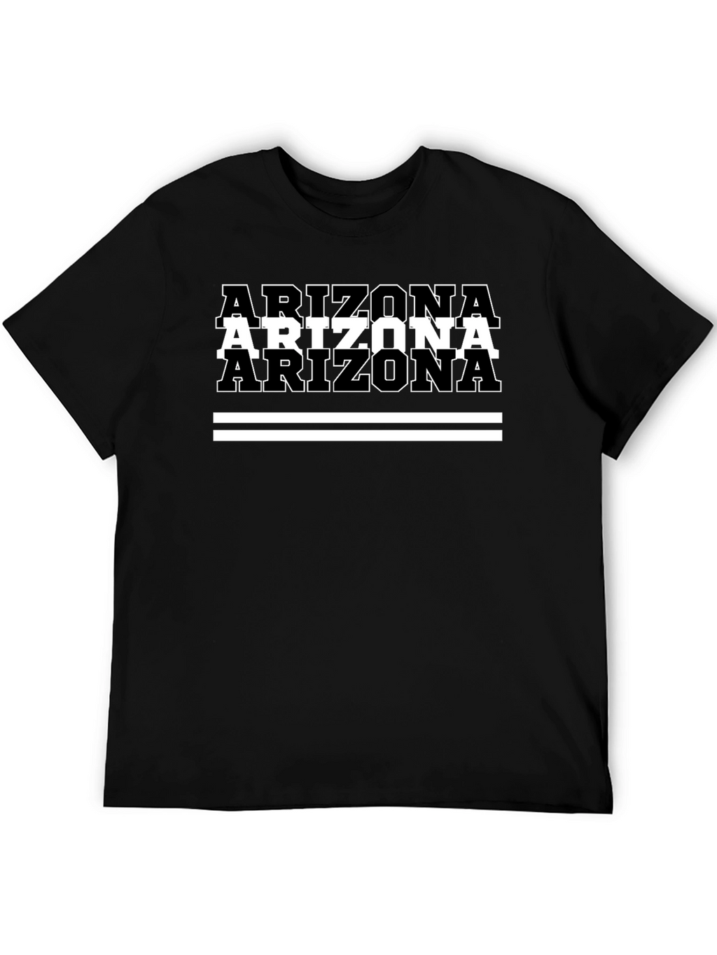 Arizona Graphic Tee - Black Cotton T-Shirt