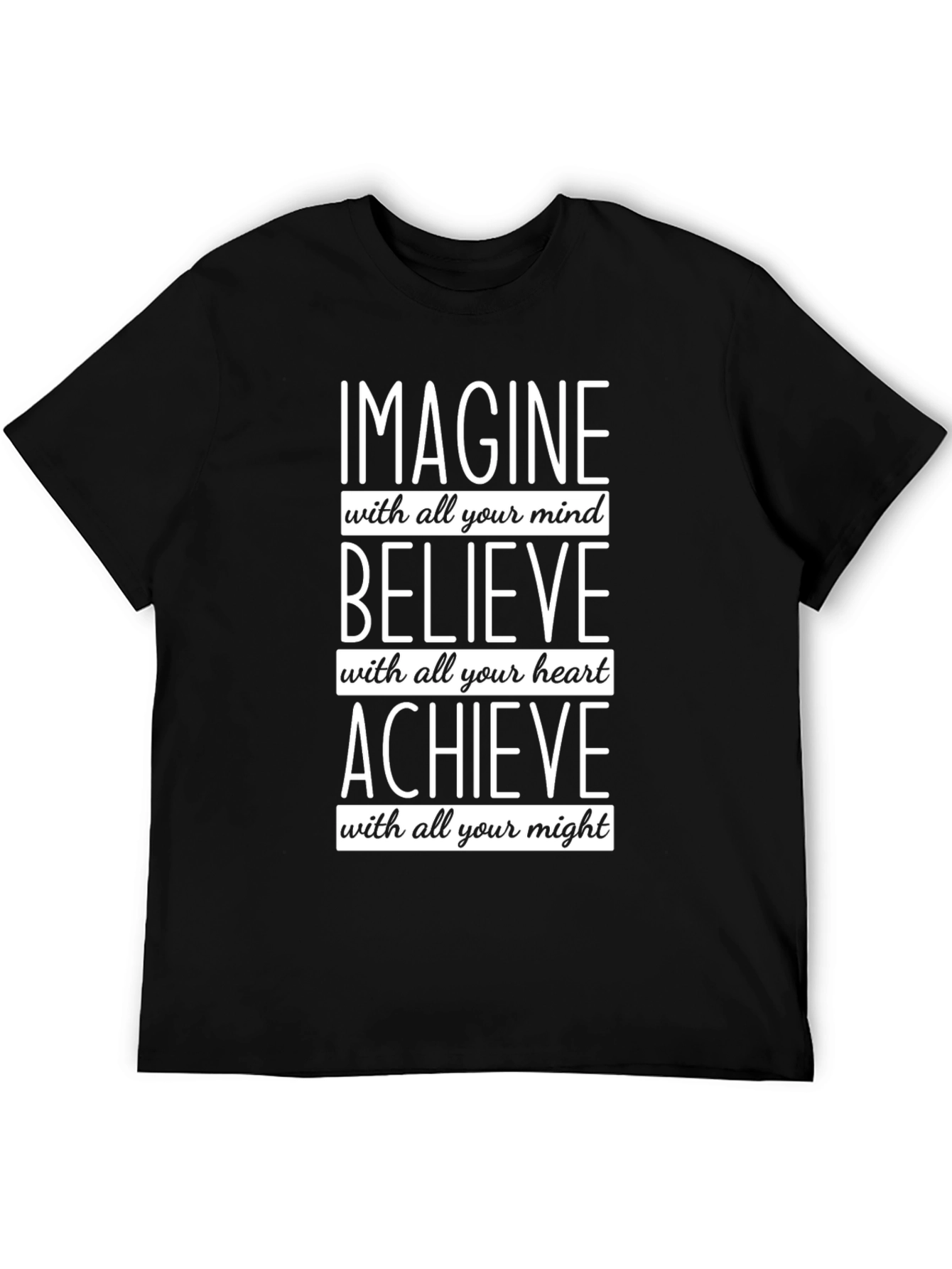 Imagine Believe Achieve Graphic T-Shirt