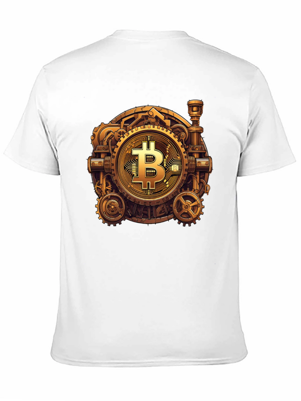 Steampunk Bitcoin Graphic T-Shirt - Crypto Fashion