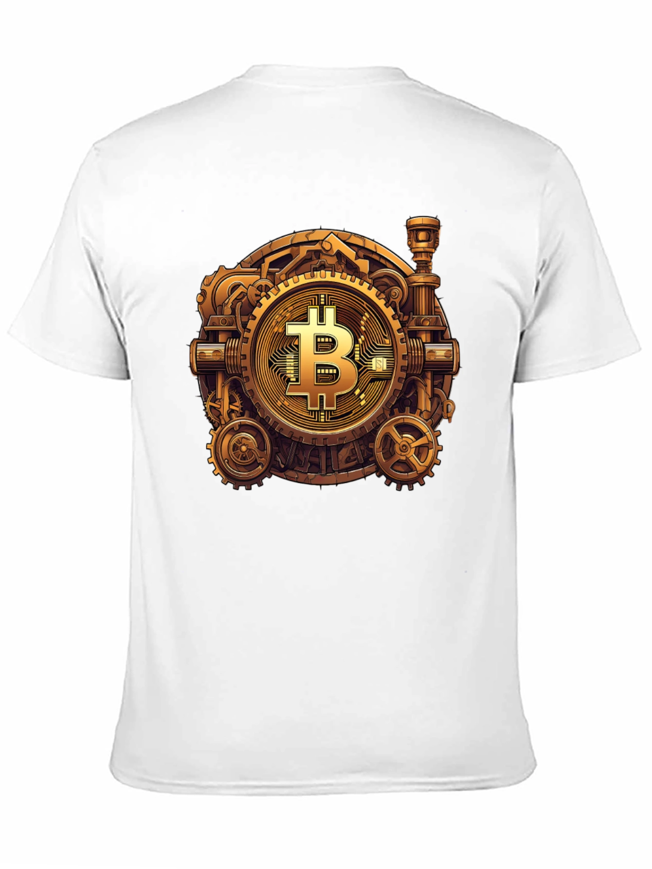 Steampunk Bitcoin Graphic T-Shirt - Crypto Fashion