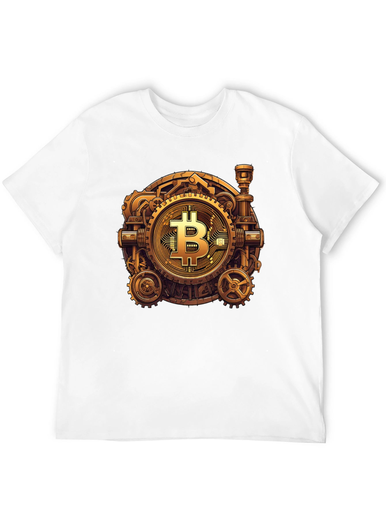Steampunk Bitcoin Graphic T-Shirt - Crypto Fashion
